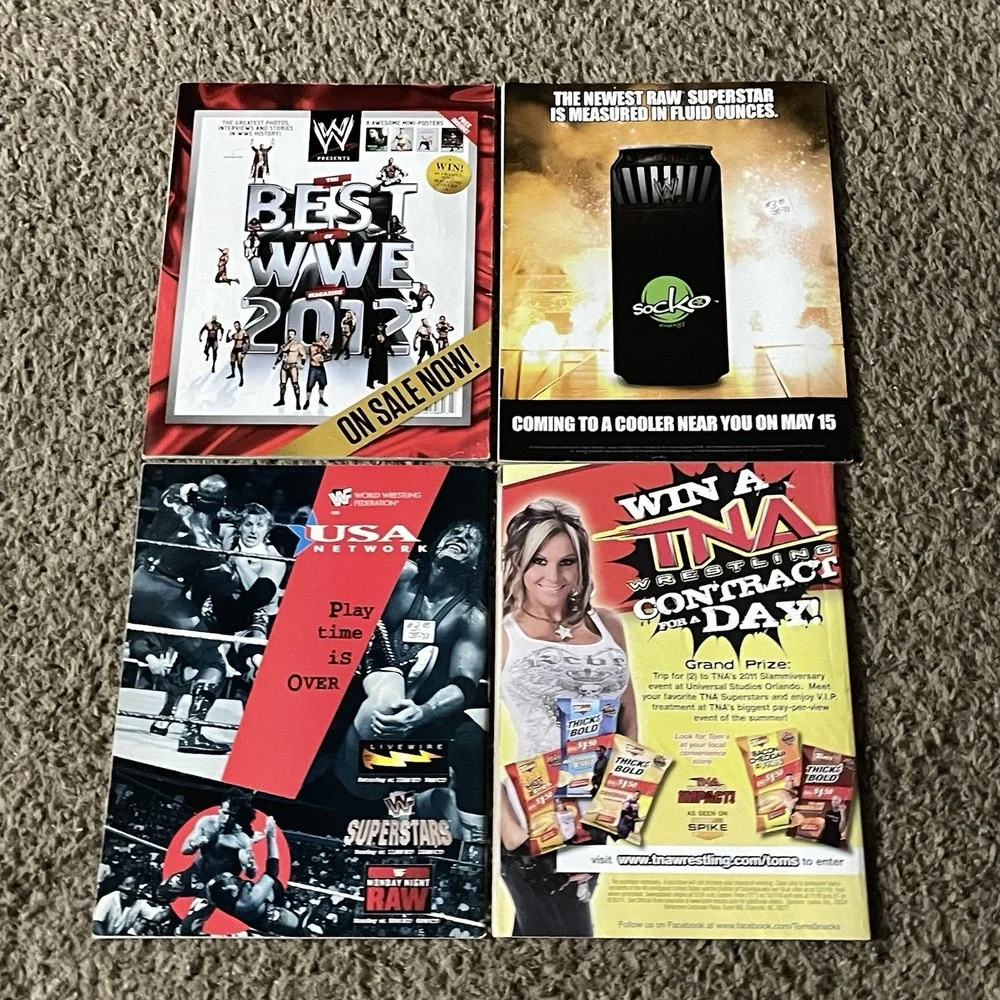 Wrestling Magazine Lot 4 WWE WWF 1997 2007 2011 2012 Stone Cold Triple H